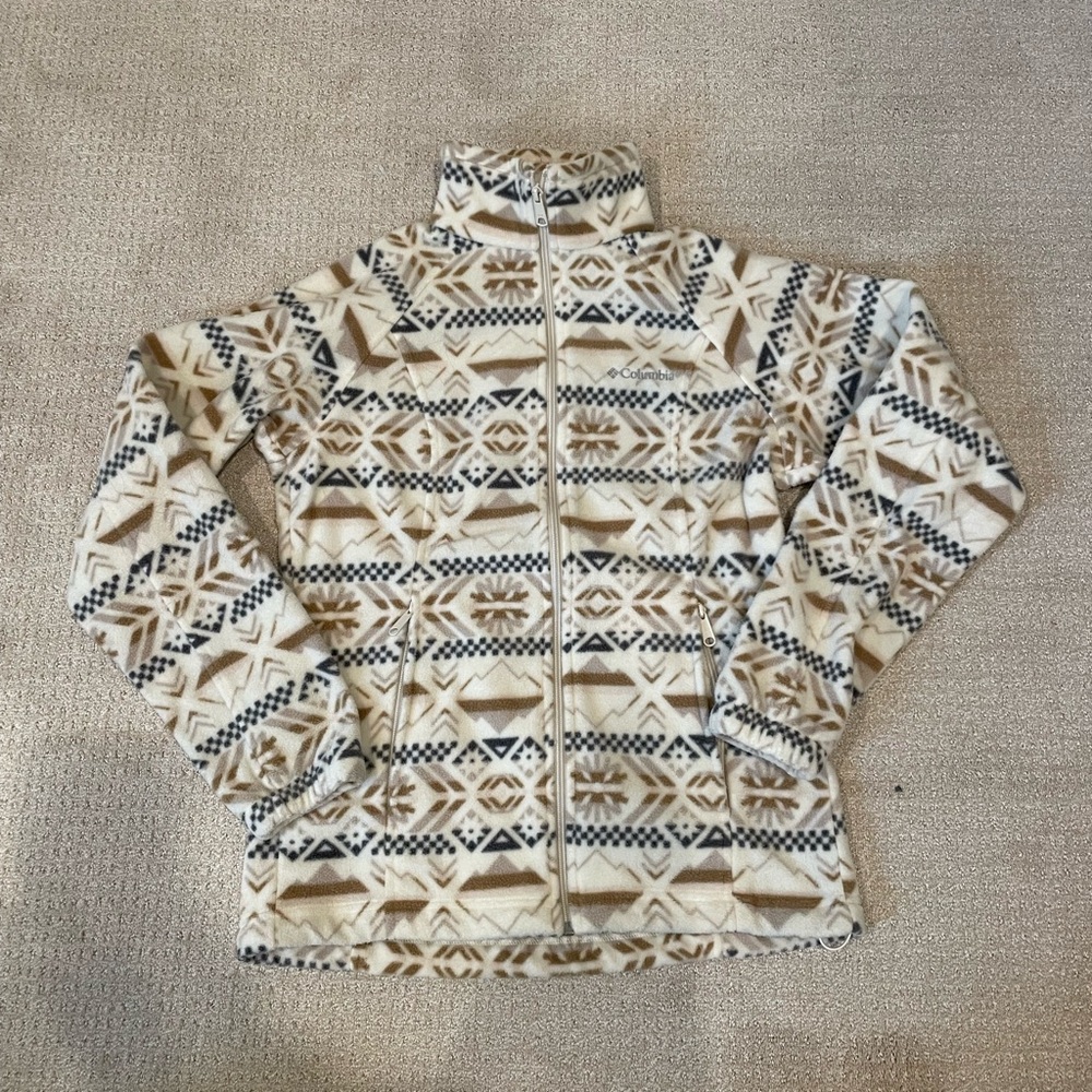 Columbia Women’s Fleece Zip Patterned Sweater